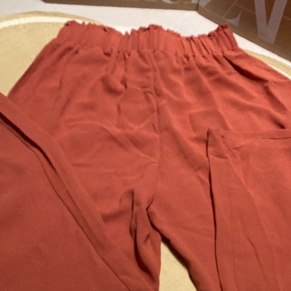 Palazzo pants. Petite Lg. New. Lightweight for spring and summer. High waisted. - Picture 3 of 4